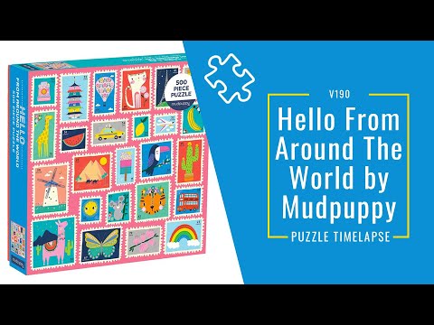 Timelapse of a Mudpuppy Jigsaw Puzzle | Hello from Around The World