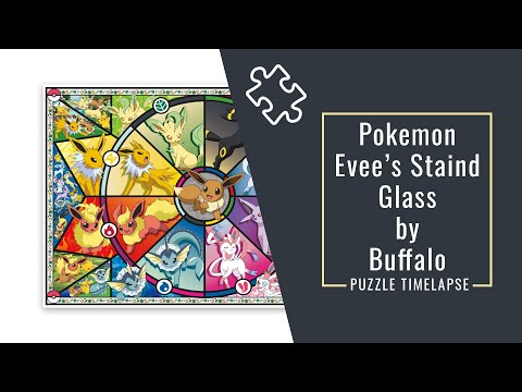 Timelapse of a Buffalo Puzzle | Pokemon Eevee’s Stained Glass