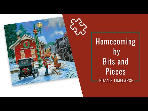 Timelapse of a Bits and Pieces Jigsaw Puzzle | Homecoming