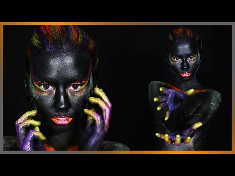 Paint It Black Body Paint Photoshoot