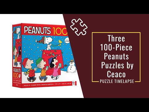 Timelapse of Three 100-Piece Ceaco Jigsaw Puzzles | Peanuts