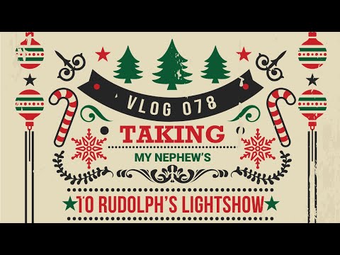 Taking My Nephew’s To Rudolph’s Christmas Lightshow In Hockley, Texas