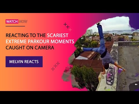 Reacting To The Scariest EXTREME PARKOUR Moments Caught On Camera