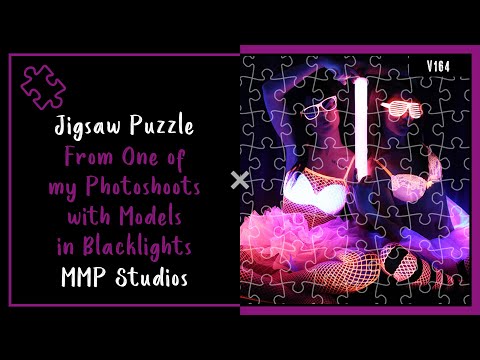 Jigsaw Puzzle From One of my Photoshoots with Models in Blacklights | MMP Studios