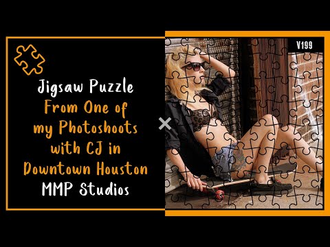 Jigsaw Puzzle From One of my Photoshoots with CJ in Downtown Houston | MMP Studios