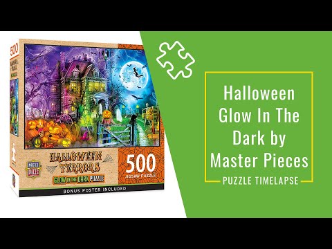 Timelapse of a Master Pieces Jigsaw Puzzle | Glow in The Dark Halloween