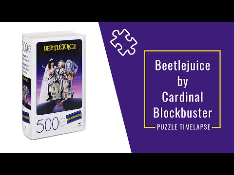 Timelapse of a Cardinal Blockbuster Jigsaw Puzzle | Beetlejuice