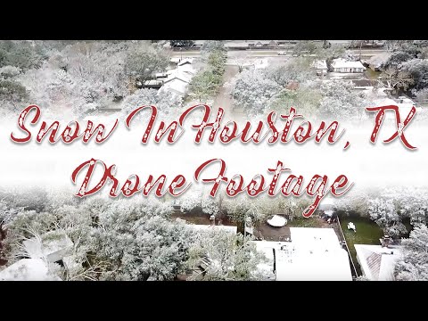 Snow In Houston, TX | Drone Footage