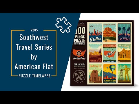 Timelapse of an Americanflat Jigsaw Puzzle | Travel Series Southwest