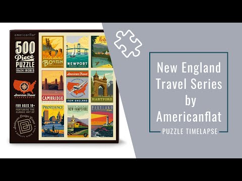 Timelapse of an Americanflat Jigsaw Puzzle | Travel Series New England