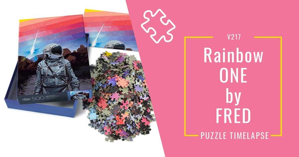 Timelapse of a FRED Jigsaw Puzzle Rainbow ONE